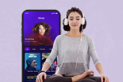 Audio-based Relaxation Mobile App for Mental Health Wellness Firm